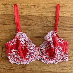 wacoal | sheer red lace bra